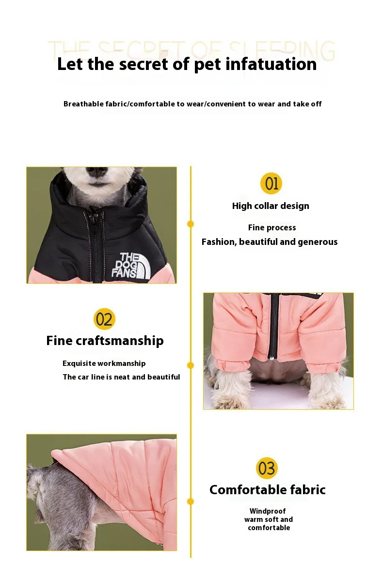 Waterproof Reflective Four-Leg Dog Jacket