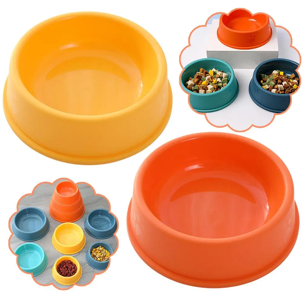 Lightweight Plastic Pet Feeding Bowl