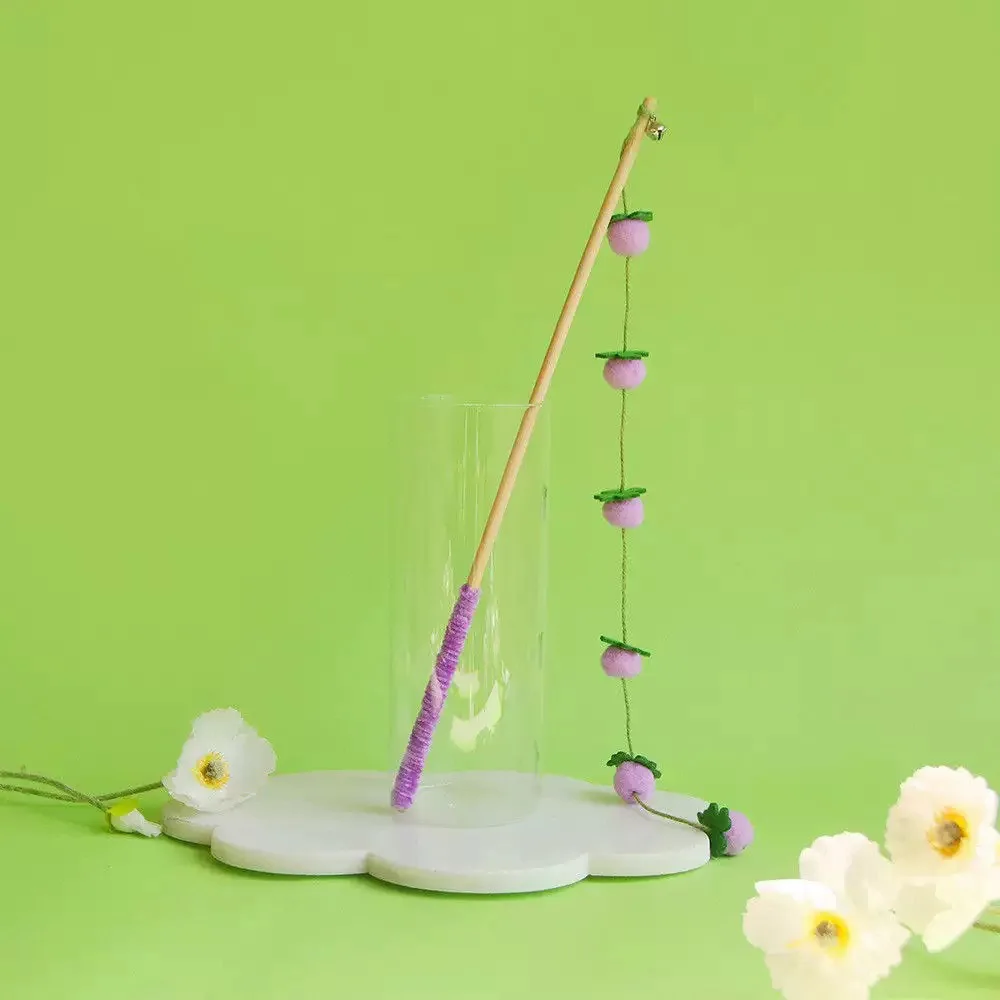 Interactive Ribbon Cat Teaser Wand
