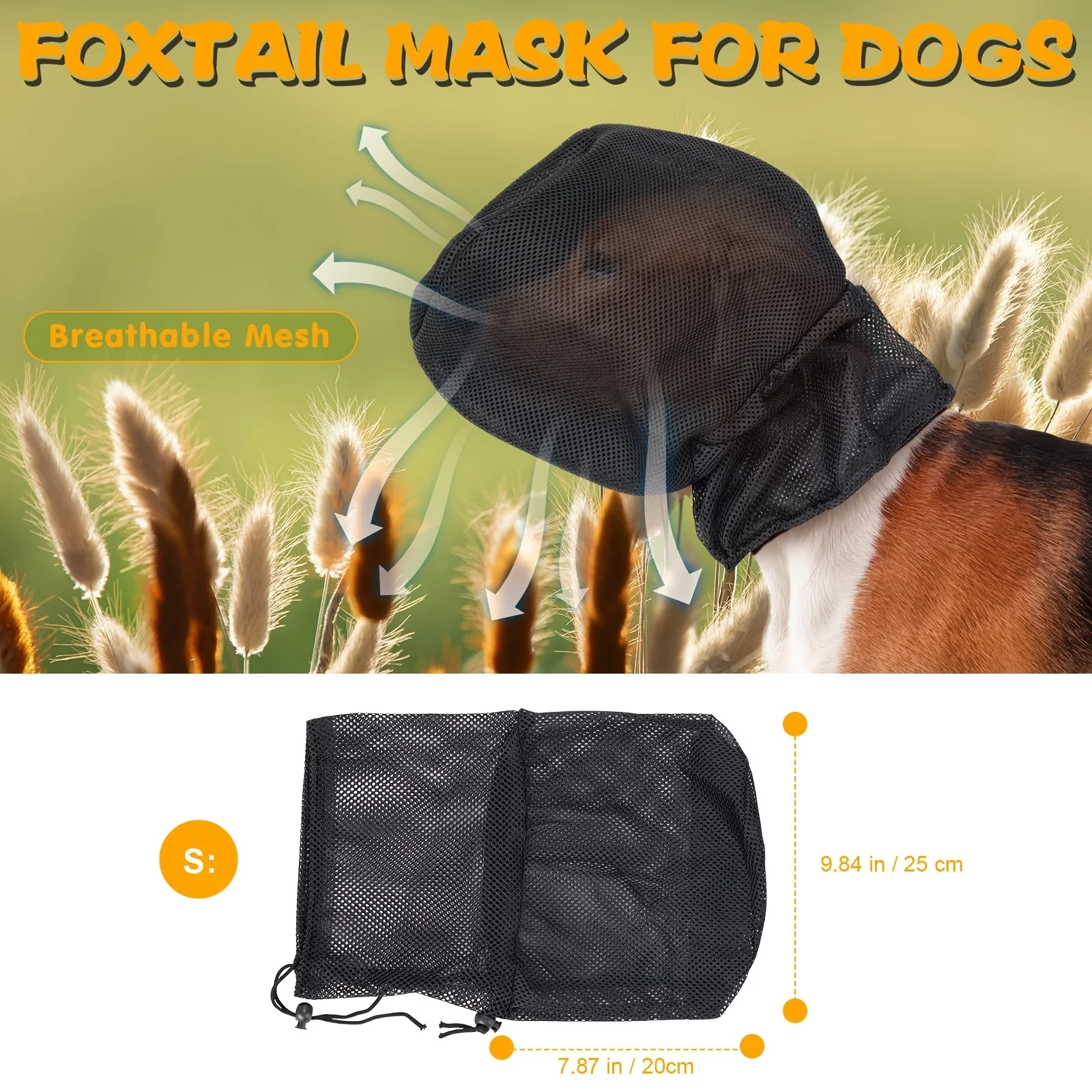 Dog Face Guard for Grass Seeds and Burrs