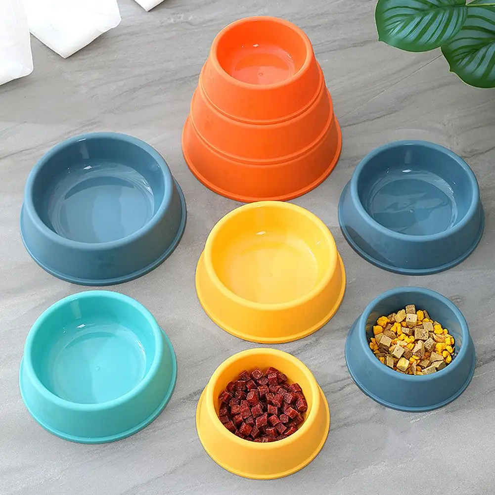 Lightweight Plastic Pet Feeding Bowl