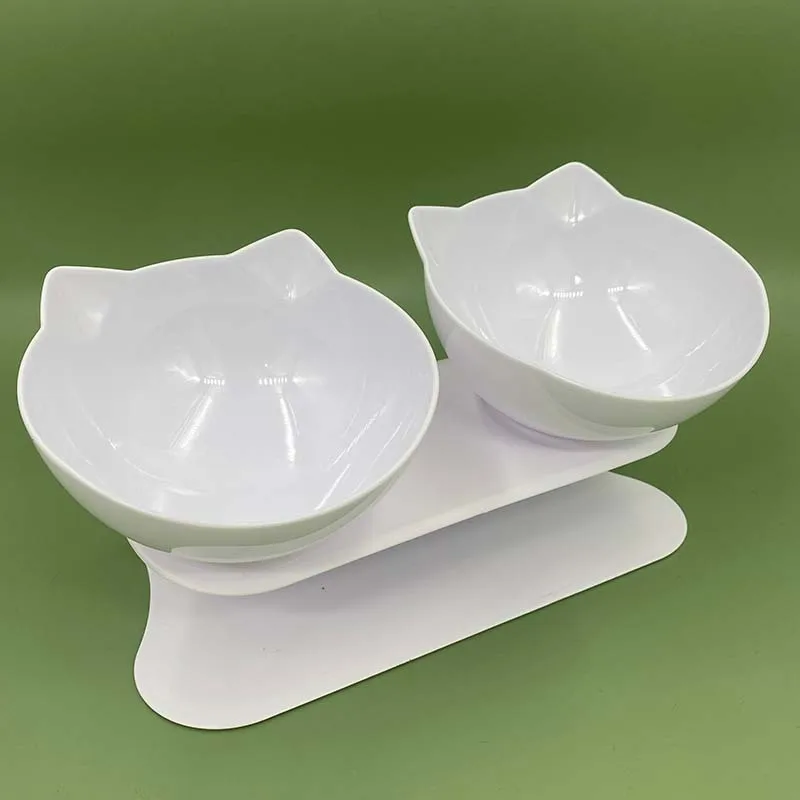 Non-Slip Double Pet Bowl with Stand