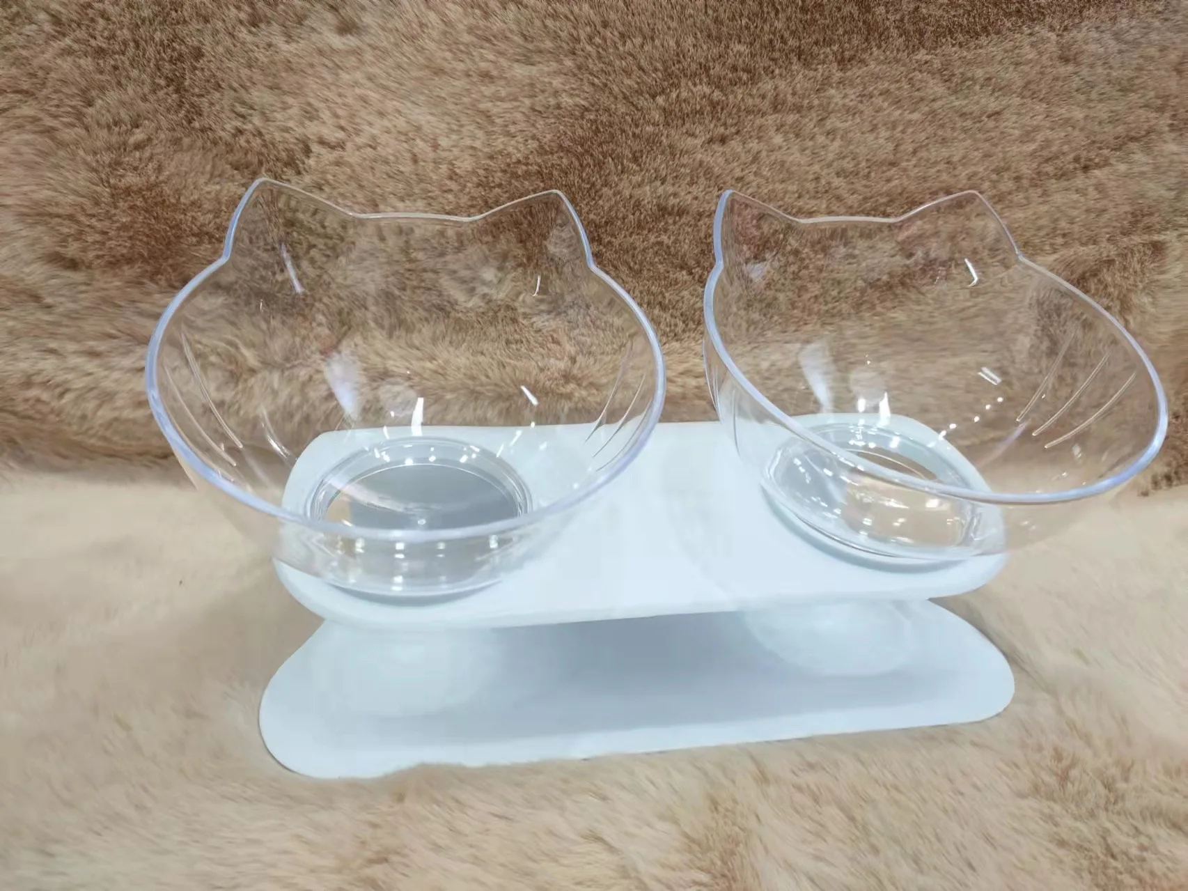 Non-Slip Double Pet Bowl with Stand
