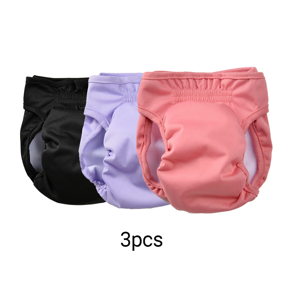3-Pack Washable Female Dog Diapers