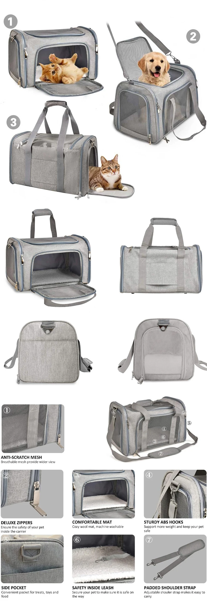 Airline-Approved Dog & Cat Carrier Backpack
