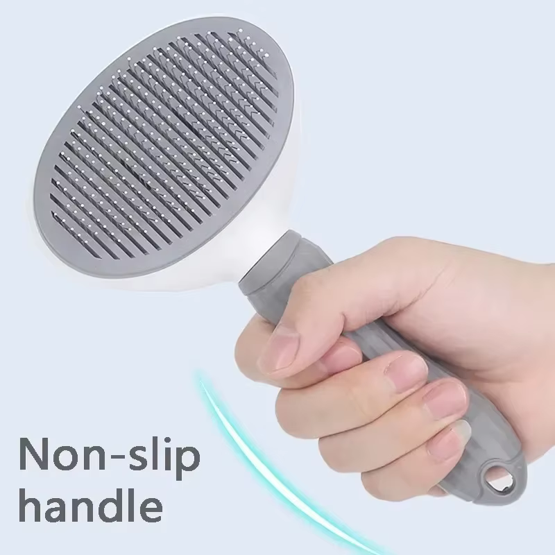 Self-Cleaning Pet Slicker Brush for Dogs & Cats