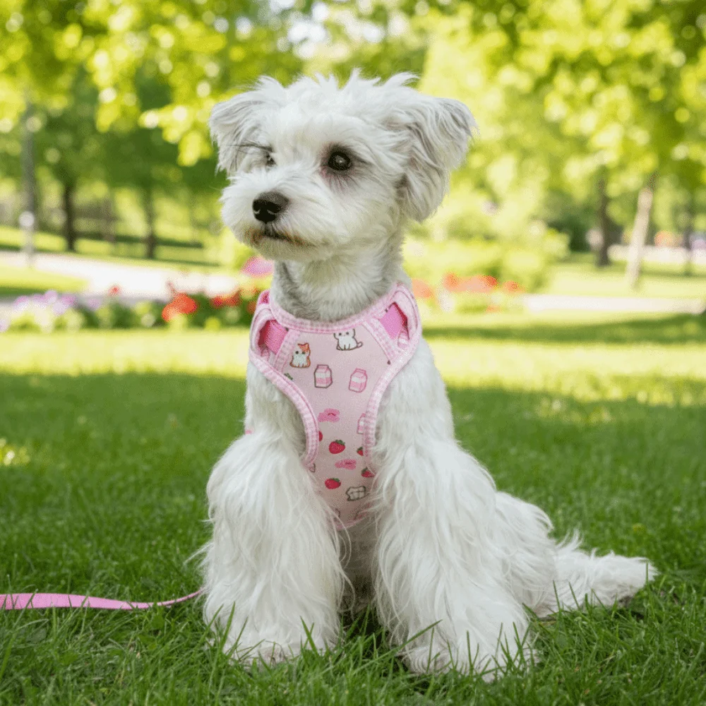 Adjustable Breathable Dog Harness and Leash Set