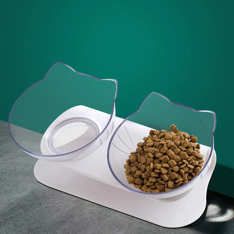 Non-Slip Double Pet Bowl with Stand