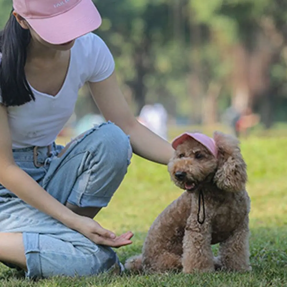 Adjustable Pet Baseball Cap with Ear Holes
